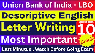 Most Important LBO Letter Topics  UBI LBO Descriptive English Mock Paper  LBO Letter Writing Topic [upl. by Aserret]