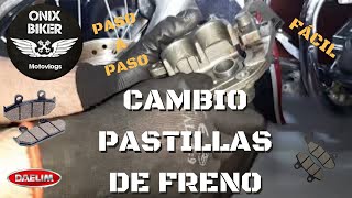 🏍COMO CAMBIAR LAS PASTILLAS DE FRENO DE TU MOTO  DAELIM DAYSTAR VL125🔧⚙  MV24 2020 [upl. by Fransis218]