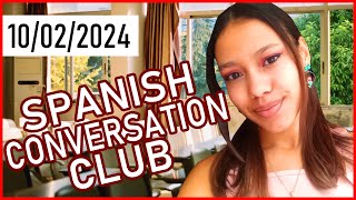 10022024 Spanish Conversation Club with Spanish Instructor Paulina [upl. by Niatsirt102]