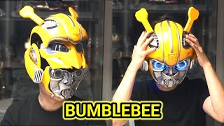 HasbroBumblebees voice control helmet with an open lid [upl. by Zinck468]