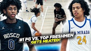 1 Freshman vs The 1 Sophomore PG Got HEATED [upl. by Ahseeyt]