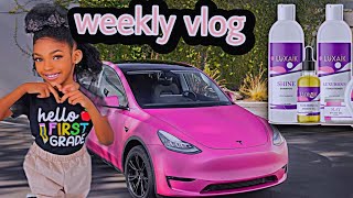 WEEKLY VLOG SCHOOL DAY CANADA VIBES DADDY BIRTHDAY DATE IN ATESLA  LUXAIK [upl. by Toomin]