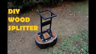 DIY Kindling Cracker  Log Splitter from Rebar [upl. by Genia898]