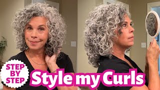 How I Style My Curly Hair Step by Step [upl. by Eanom]