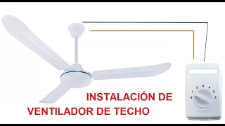 Como instalar un ventilador de techo [upl. by Ididn]