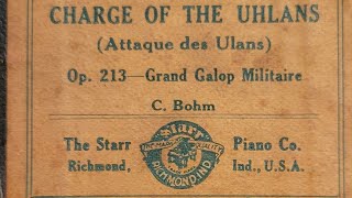 Charge Of The Uhlans  Op 213  Grand Galop Militaire  Starr Piano Roll 1286 [upl. by Meedan]