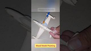 How to paint a Wood Model Airplane painting woodcraft aircraft rcplane [upl. by Odom]