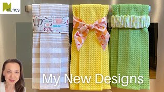 Hanging Tea Towels  My 3 NEW Easier Designs [upl. by Katzir]