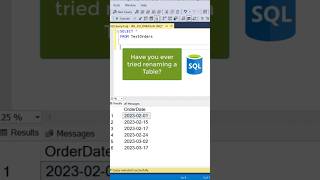 SQL Trick  How To Rename A Table  sqlqueryinterviewquestionsandanswers [upl. by Wellington]