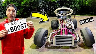 125cc TURBO Go Kart Build  Part 5 Fuel Injected [upl. by Htinek]