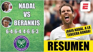 Nadal vs Berankis  RESUMEN  Rafa tropieza pero igual avanza a la tercera ronda  WIMBLEDON [upl. by Ailaro390]