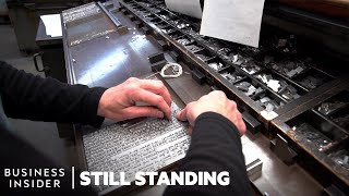 How Books Are Handmade At The Last Printing Press Of Its Kind In The US  Still Standing [upl. by Eiclek]