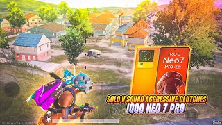 SOLO VS SQUAD WIPED IN BGMI UPDATE💀35 UPDATE  IQOO NEO 7 PRO SMOOTH 90FPS BGMI  PUBG TEST 2024⚡️ [upl. by Elwee]