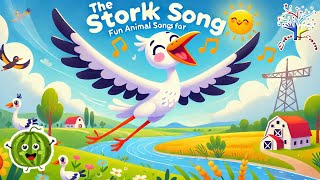 The Stork Song  Fun Animal Songs for Kids  EduFam Nursery Rhymes [upl. by Notyap]