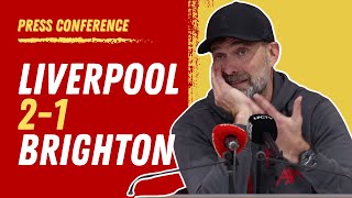 Liverpool 21 Brighton  Jurgen Klopp PostMatch Press Conference [upl. by Lette]