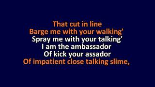 The Vandals  EuroBarge  Karaoke Instrumental Lyrics  ObsKure [upl. by Shayna]