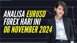 🔴 LIVE Analisa Forex Hari Ini EURUSD 06 November 2024 forecastprediction today analysis [upl. by Laeahcim]