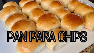 RECETA PANCITOS CHIPS PAN DE VIENA  pan para pebetepanchoshamburguesas FÁCIL Y ESPONJOSO [upl. by Wasson]