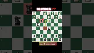 Double blunder‼️🤣 then CHECKMATE 🥶🥶 chess chessgame chesscom shorts trending [upl. by Balcke983]