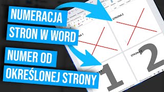 Numeracja stron w Word – numer od określonej strony [upl. by Raine]