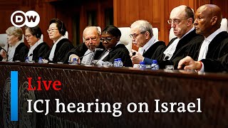 Live International Court of Justice ICJ public hearing on Israel  DW News [upl. by Thin]