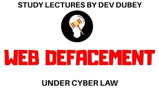 Web Defacement  What is Web Defacement  Meaning  Definition  HindiEnglish Explanation  Law [upl. by Kessiah710]