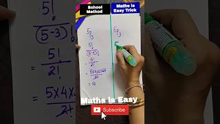 Permutations and Combination Shortcut Trick 🔥  Class 1112 IIT JEE maths shorts ytshorts [upl. by Annahsed721]