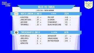 North London CC 2nd XI v Twickenham CC 2nd XI [upl. by Anivlem]