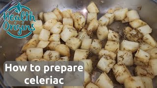 How to prepare celeriac  just 3 ingredients no oil [upl. by Eanom]