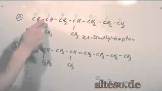 Organische Chemie  Nomenklatur  Aufgabe1 Stufe1 [upl. by Aviva]