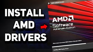 How to Install AMD Graphics Driver on Windows 10 amp 11 Tutorial [upl. by Ahsiekar415]