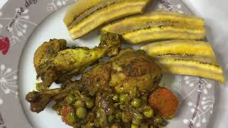 EXCELLENT POULET SAUTÉ AUX CAROTTES ET PETITSPOIS  CUISINE GABONAISE [upl. by Nocam916]