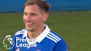 Marc Albrighton equalizes for Leicester City v Brighton  Premier League  NBC Sports [upl. by Dickey]