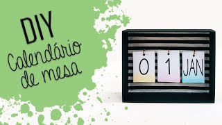 DIY  Calendário de mesa [upl. by Barn]