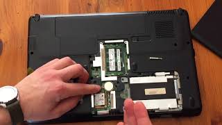 How To Replace Internal Battery Compaq Presario Laptop Computer [upl. by Lashonde]