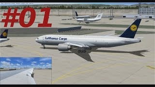 Let´s Play FSX Flug 14 Part 1 PMDG 777200F FrankfurtDubai [upl. by Kire416]