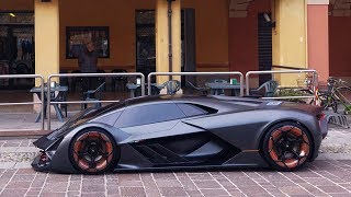 LAMBORGHINI TERZO MILLENNIO ON THE ROAD The new electrik hypercar [upl. by Nodearb668]