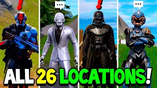 Fortnite ALL 26 Bosses NPCs amp Exotics Weapons in Fortnite Chapter 3 Season 3 [upl. by Naiditch658]