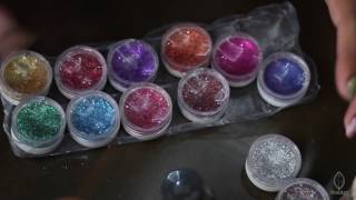 How to Apply Glitter Nail Polish Hindi [upl. by Atteuqaj66]