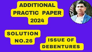 Solution no 26 of Additional practice paper for Accountancy Class 12 cbse board exam 2024 [upl. by Clein694]