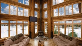 Magnificent Full Log Crafted Home in Gravenhurst Canada [upl. by Hermann491]