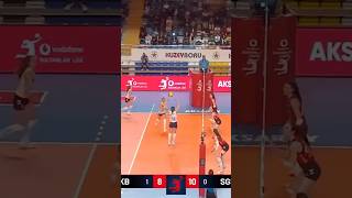 Nasya Dimitrova ortadan tek ayak hücum ediyor 🔥 Kuzeyboru  Sigorta Shop volleyball shorts [upl. by Faro359]