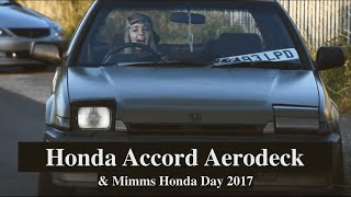 Honda Accord Aerodeck CA5 an NSX amp modified retro Japanese cars at Mimms Honda Day 2017 [upl. by Beekman186]