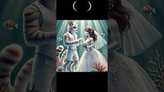 An Ocean of Love Underwater Wedding Fantasy  Animals PVC edit animalspecies [upl. by Valentine870]