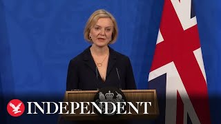 Watch in full Liz Truss holds press conference after Kwasi Kwarteng’s resignation [upl. by Atteuqal95]