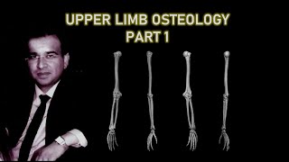 UPPER LIMB OSTEOLOGY 1 [upl. by Anahsit]