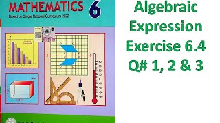 Class 6 II Maths II Exercise 64 II Algebraic expression [upl. by Gildea850]