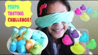 PEEPS TASTE CHALLENGE CANDY TASTE  B2cutecupcakes [upl. by Gerard]