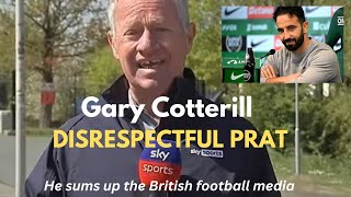 SKY SPORTS DISRESPECTFUL GARY COTTERILL WITH RUBEN AMORIM [upl. by Araiet]