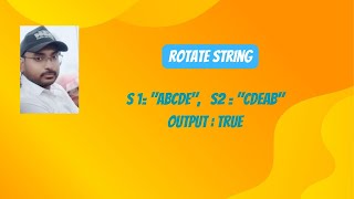 Rotate String  Write a Code to check whether one string is a rotation of another [upl. by Mattson803]